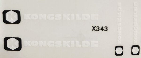 Decal Large Kongskilde Set - DX343