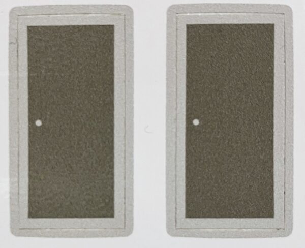 Decal 1/64 Door Solid Gray with light gray trim - 1 1/4" Tall DX4754