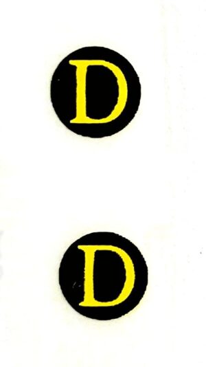 Decal 1/16 John Deere D Model Numbers - DJ18