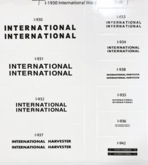 Decal International Word Group black print DI1930
