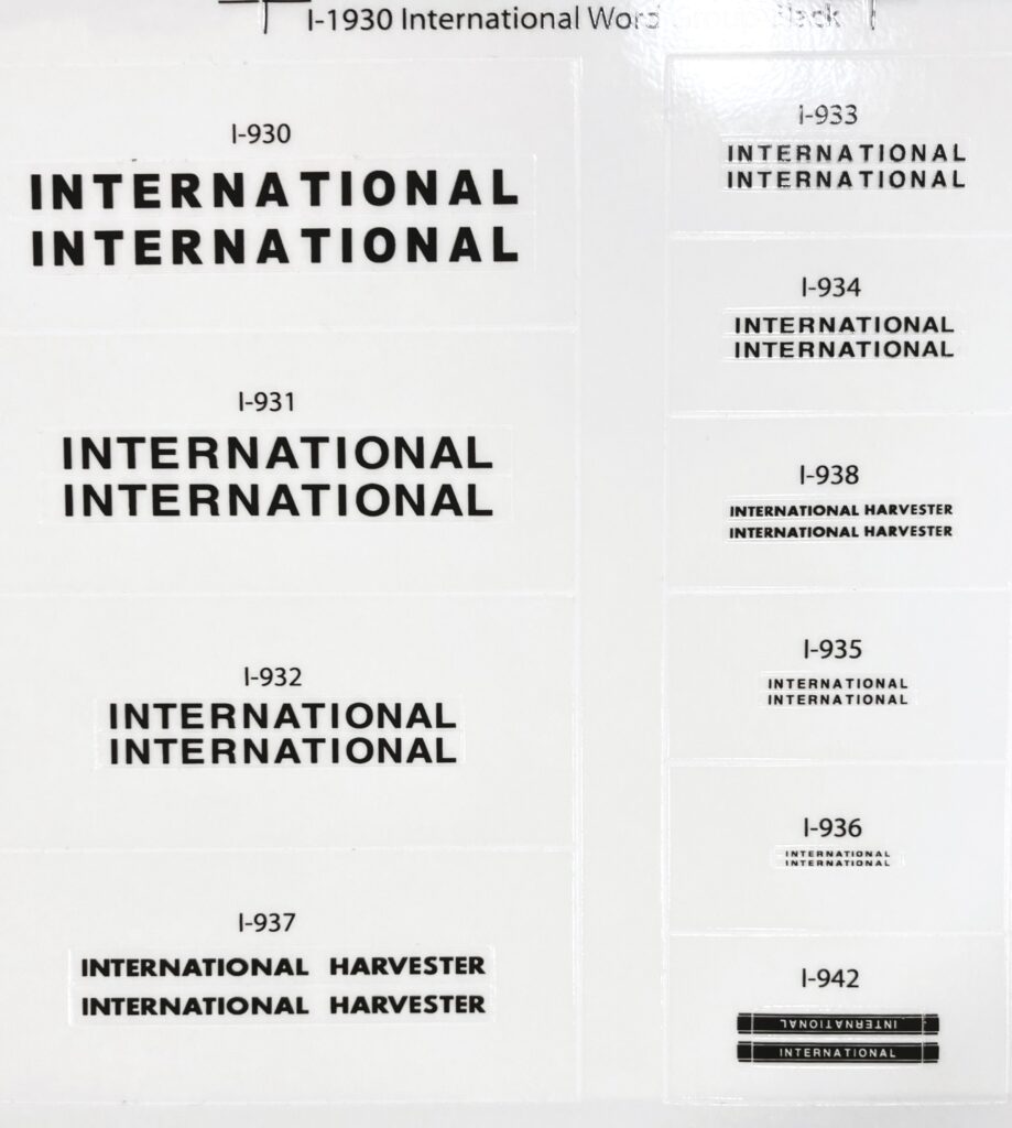 Decal International Word Group black print DI1930 - Midwest Decals ...