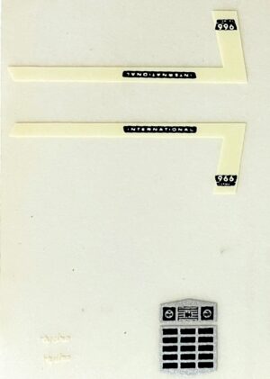 Decal 1/64 IH 966 Set (Matsen) - DI715