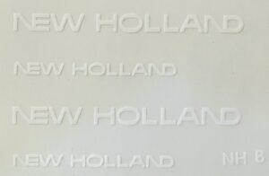 Decal 1/16 New Holland (white) - DNH8 - 1 13/16"
