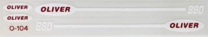 Decal 1/16 Oliver 880 Slik Set DO104