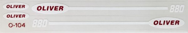 Decal 1/16 Oliver 880 Slik Set DO104