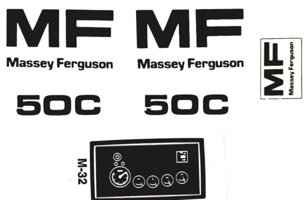 Decal 1/16 Massey Ferguson 50C Set - DM800