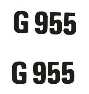 Decal 1/16 Minneapolis Moline G955 Model Numbers - DMM18