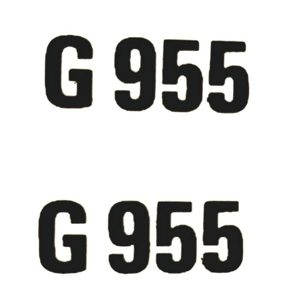 Decal 1/16 Minneapolis Moline G955 Model Numbers - DMM18
