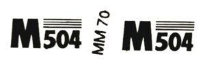 Decal 1/16 Minneapolis Moline M504 Model Numbers - DMM70