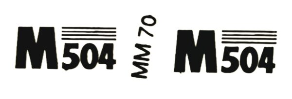 Decal 1/16 Minneapolis Moline M504 Model Numbers - DMM70