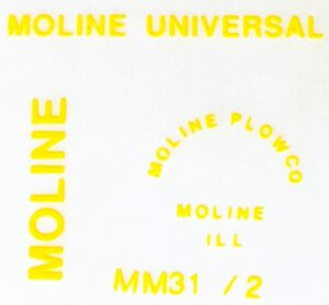 Decal 1/16 Minneapolis Moline Model Universal Set 2" - DMM31