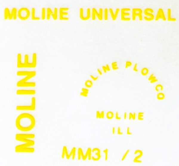 Decal 1/16 Minneapolis Moline Model Universal Set 2" - DMM31
