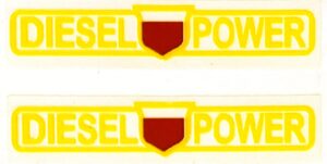 Decal 1/16 Oliver Diesel Power words only (2) DO6