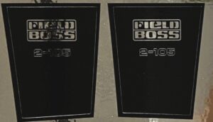 Decal 1/16 White 2-105 lower hood panels DO195