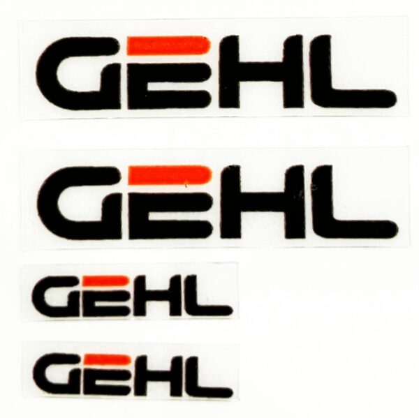 Decal 1/64 Gehl Set - Black & Red 1 1/4"- DG5