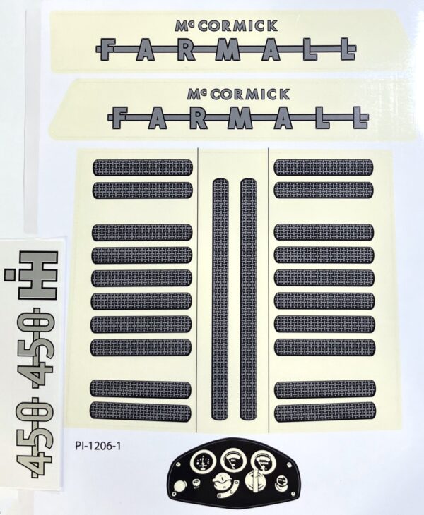 Decal Farmall 450 Pedal Tractor Decal set - DPI1206