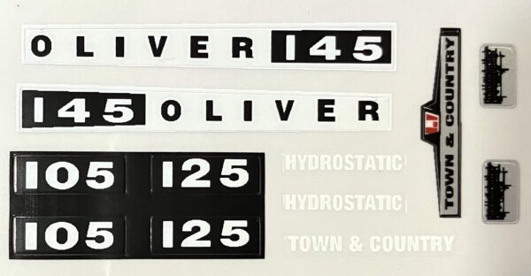 Decal 1/12 Oliver 105, 125 or 145 L&G Set - DO401