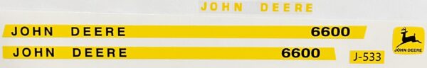 Decal 1/24 John Deere Combine 6600 Set DJ533