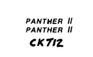 Decal 1/64 Panther II (black) DCK712