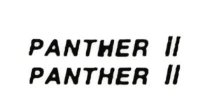 Decal 1/64 Panther II (black) DCK712