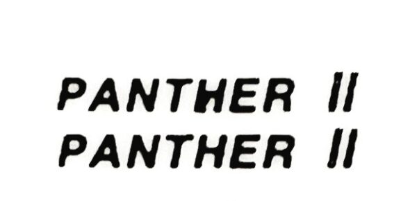 Decal 1/64 Panther II (black) DCK712