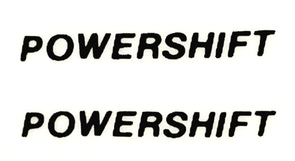 Decal 1/16 Powershift (black on clear) - DV1
