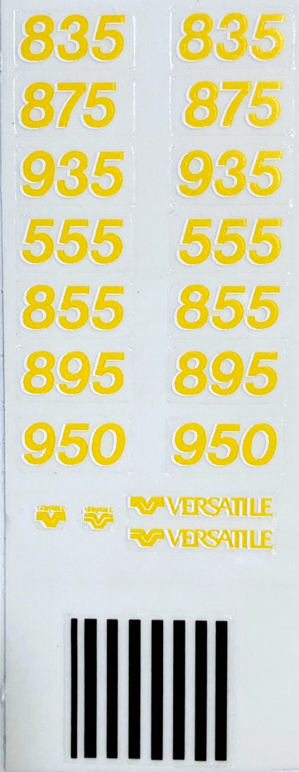Decal 1/64 Versatile Late Series 2 Mo. #'s - DV702