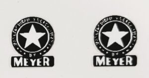 Decal Meyer Star black 1/32, 3/16" - DX2766