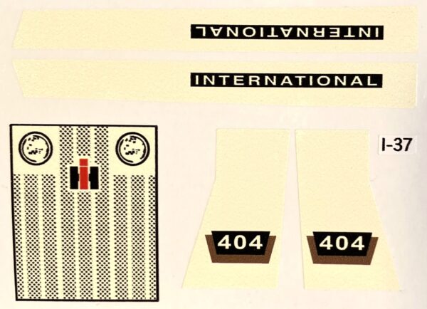 Decal 1/16 IH 404 Set - DI37