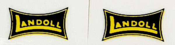 Decal 1/16 Landoll - Yellow & Black 7/16" - DX319