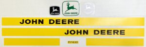 Decal John Deere 30 Series 1970's Pedal Tractor DPJ1630