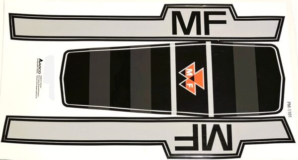 Decal Massey Ferguson 1100 no model #'s 1st version Pedal Tractor - DPM1101
