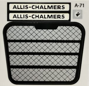 Decal 1/16 Allis Chalmers D-17 Series I Set (Black Grille) - DA71