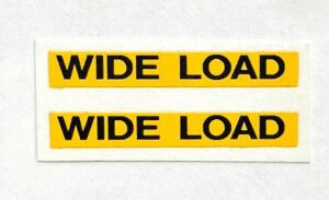 Decal 1/64 Wide Load Sign MFTDC4010