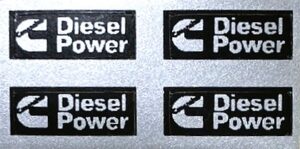 Decal Cummins Diesel Power 1/64 (4) 7/16" - DX848