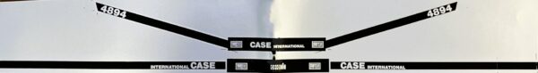 Decal 1/16 Case 4894 Hood & Cab Black- DC314