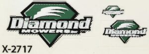 Decal Diamond Mower Logo Set - DX2717