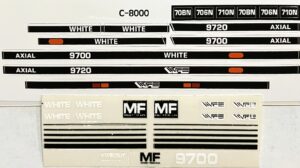 Decal 1/64 White 9700 and MF 9720 Set - MFTDC8000
