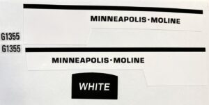 Decal 1/16 Minneapolis Moline Model G1355 - DMM3