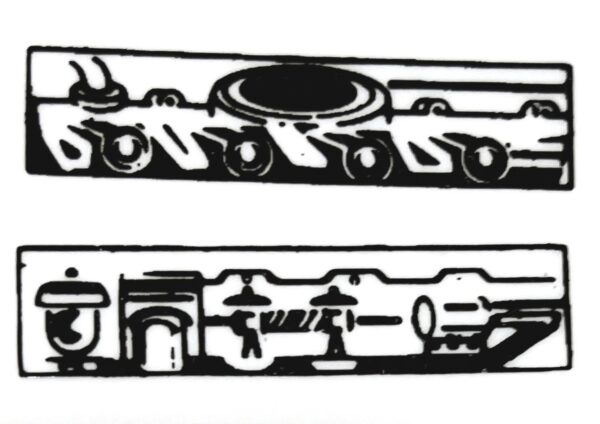 Decal 1/16 Engine/Manifold - Black on Clear - DX280