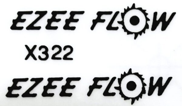 Decal 1/64 Ezee Flow Black - DX322