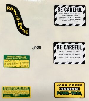 Decal John Deere Dress Up Kit for Pedal Tractors - DPJ2903