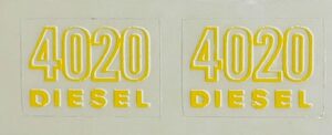 Decal 1/16 John Deere 4020 Diesel Model Numbers Pair - DJ97X
