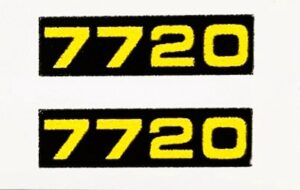 Decal 1/24 John Deere Combine 7720 Titian Model Numbers DJ541