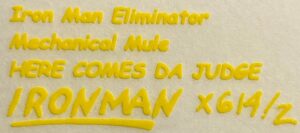 Decal 1/64 Iron Man Eliminator - Yellow - DX614