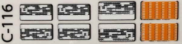 Decal 1/16 Case IH 7000 Series Magnum Lights - DC116