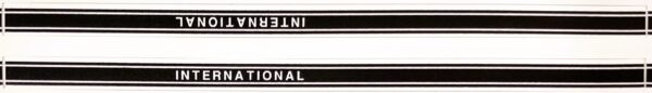 Decal International Stripe 3 3/8" (black on white) DI911