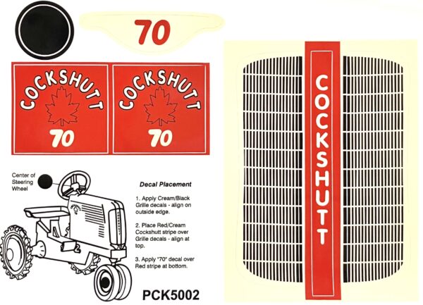 Decal Cockshut 70 Pedal Tractor - DPCK5002