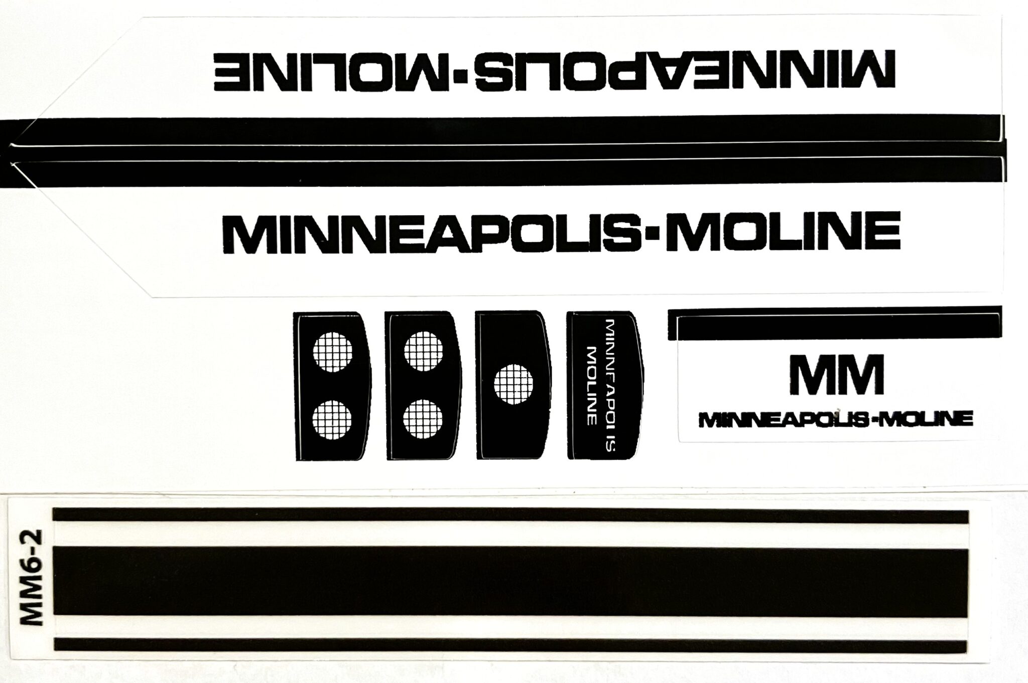 thumbnail image 2 of 🚜 Minneapolis Moline Tractor Decal – 4x7 Mylar, Aftermarket MM4X7, FREE SHIPPING 2 of 3