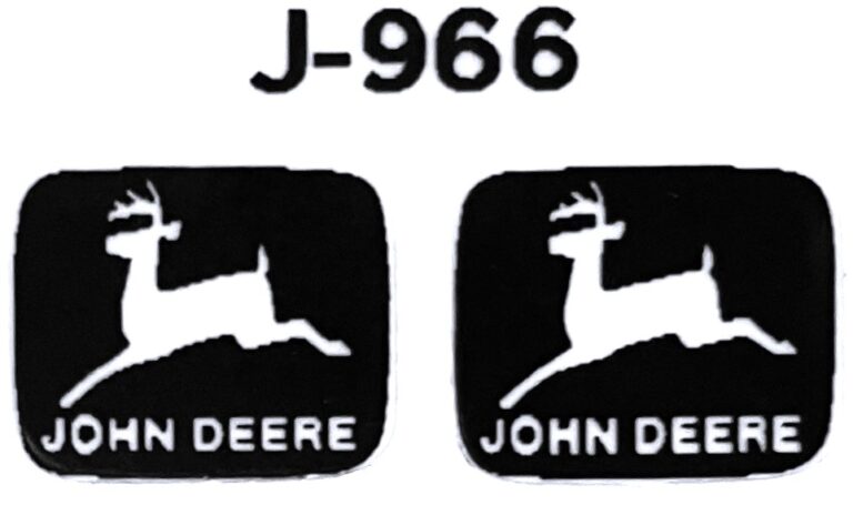 Decal John Deere Logo Black On Clear Large 3 8 Dj966 Midwest Decals And Farm Toys